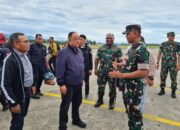Tiba di Timika, Ketum Koni Pusat disambut Hangat Danlanud Yohanis Kapiyau