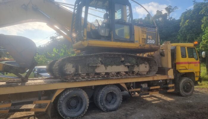 Jadi Atensi Pj Ribka Haluk,  PJN Nabire Langsung Atasi Jalan Putus Trans Paniai