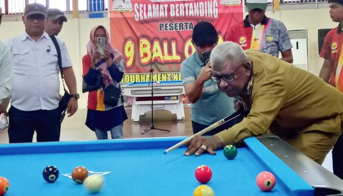 Bupati Jhon Rettob buka Nineball Tournament Noken Cup 2024