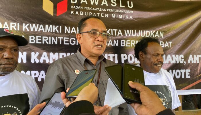 Hadir langsung di Distrik Kwamki Narama, Deputi Teknis Bawaslu RI: Kita Cegah Politik Uang agar Melahirkan  Pemimpin yang Dikehendaki Rakyat
