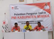 18 Pengurus PMI tingkat Distrik Resmi Dilantik oleh Ketua OKK, Septinus Timang: Mitra Staregis Pemerintah  Dalam Misi Kemanusiaan