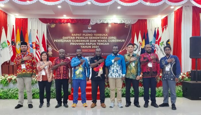 Gelar Rapat Pleno Terbuka, KPU Papua Tengah Tetapkan 1.115.430 DPS