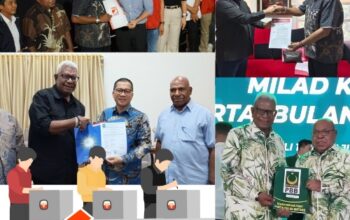 Terima Dukungan sejumlah Parpol, Jhon Rettob dan Emanuel Kemong Sah Melenggang ke Pilkada Mimika