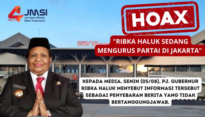 Hoaks: Beredar Isu Pencalonnan Pj Gubernur Ribka Haluk