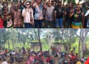 Disambut Acara Bakar Batu, Paslon ‘JOEL’ Tatap Muka dengan Suku Dani dan Damal