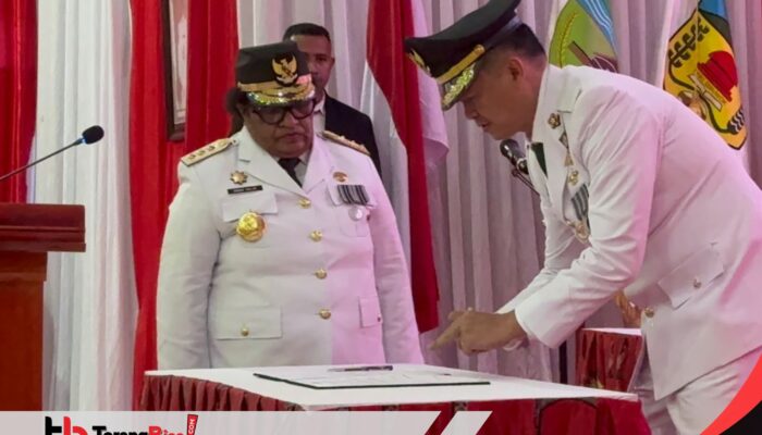 Lantik Valentinus Sudarjanto sebagai Pj Bupati Mimika, Ribka Haluk minta Tuntaskan Program Nasional