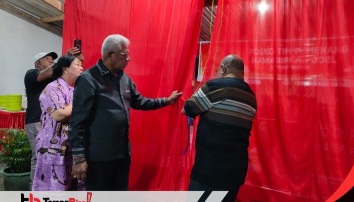 Diawali dengan Ibadah Syukur, Paslon JOEL Resmikan Posko Pemenangan Nawaripi for JOEL