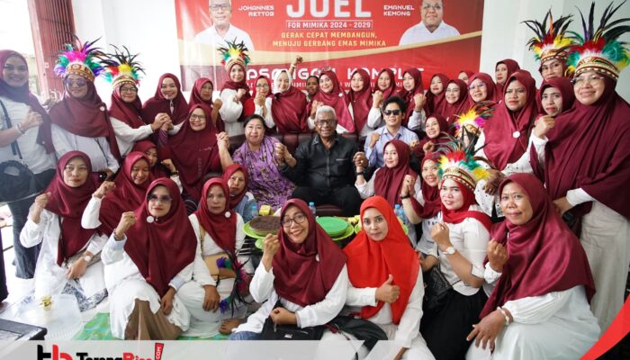 Siap Menangkan Johannes Rettob-Emanuel Kemong, Posko Srikandi Militan Joel Diresmikan