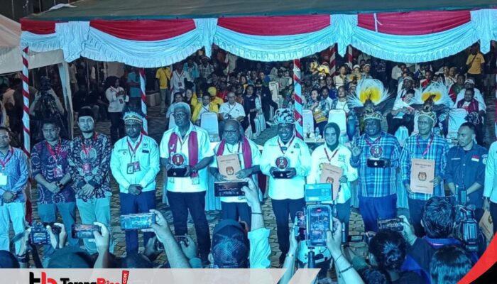 KPU Mimika Gelar Penrtapan Norut Paslon, Berikut Paslon dan Norutnya