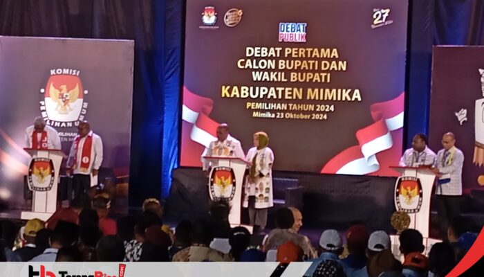 Debat Terbuka Perdana, Ketua KPU Mimika : Tidak Serang Pribadi Tapi Tawarkan Visi Misi ke Masyarakat