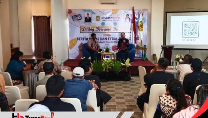 Diskominfo Gelar Dialog Bersama Pers Mimika Terkait Berita Hoax dan Etika Jurnalistik