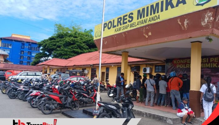 Unik dan Tegas, Satlantas Polres Mimika Gelar Sidang di Tempat, 78 Kendaraan Terjaring Razia!