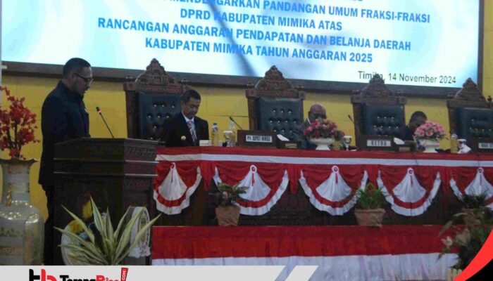 Terkait Materi R-APBD Mimika Tahun 2025, Simak Pandangan Umum Fraksi