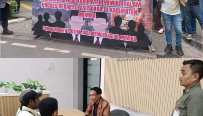 Aliansi Pemuda Milenial Papua Geruduk Gedung Bawaslu RI, Penggelembungan Suara dan Money Politik di Pilkada Mimika Jadi Atensi Nasional