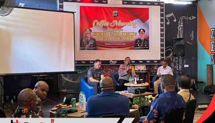 Gelar Coffee Morning, Upaya Polres Mimika dan Tokoh Masyarakat Bersinergi Pulihkan Kamtibmas di Tengah Rentetan Kasus Pembunuhan