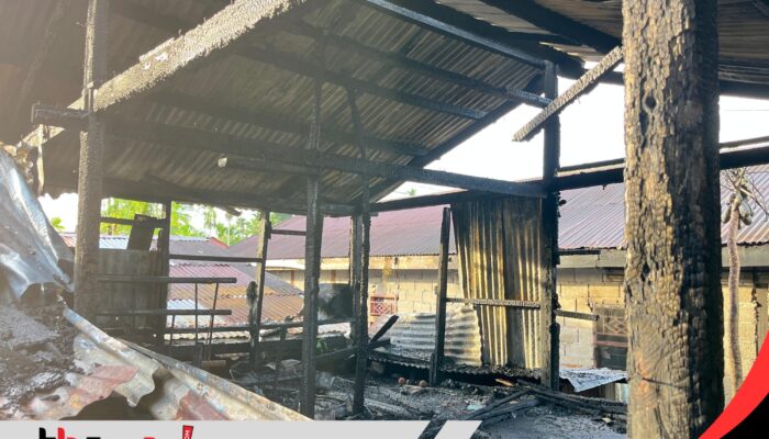 Enam Petakan di Jalan Bhayangkara Timika Hangus Terbakar, Kerugian Capai Puluhan Juta