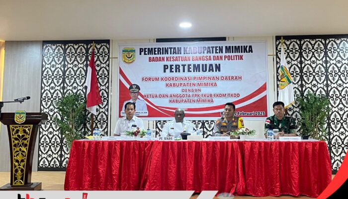 Pemkab dan Forkopimda Mimika Ajak Masyarakat Jaga Kondusifitas Pasca Putusan MK