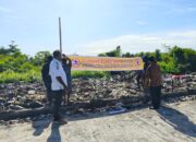 Pemkam Nawaripi Pasang Plang Larangan Buang Sampah, Warga yang Melanggar Sudah Diberi Peringatan Keras, Norman : Kami Masih Cari Lokasi Alternatif Untuk TPS