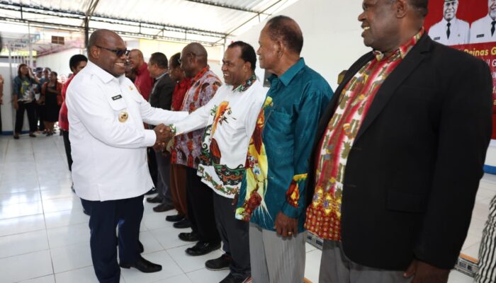 Penjemputan Gubernur dan Wagub Papua Tengah Penuh kesederhanaan dan Khidmat
