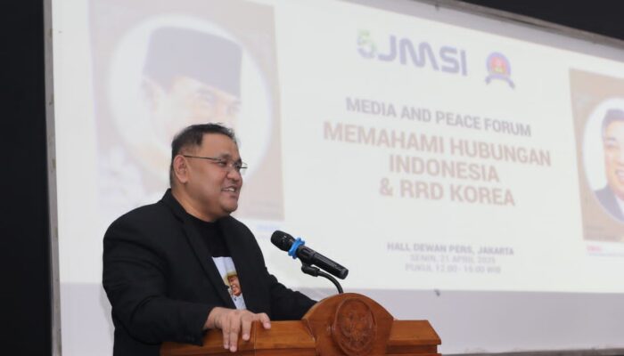 Peluncuran ‘Media and Peace Forum’, Baca Berita Korut, Ketum JMSI: Hati-hati Terbawa Propaganda Barat