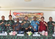 Bersama Forkopimda Dandim 1710/Mimika Ikuti Rakornis TMMD Ke-124 Secara Virtual
