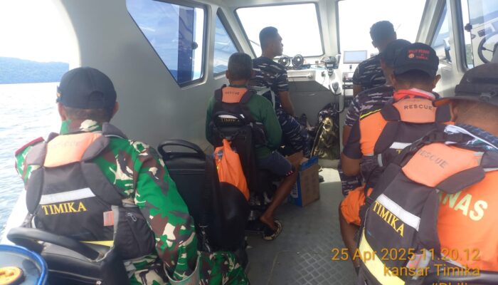 Long Boat Penumpang 2 Orang Hilang Kontak di Perairan Kaimana, Tim SAR Gabungan Lakukan Pencarian