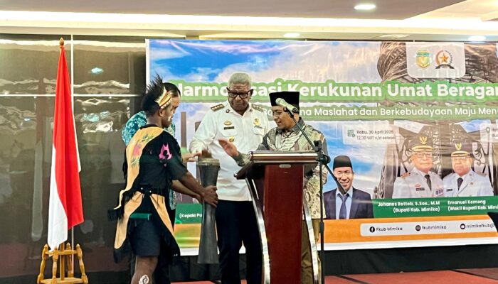 Mimika Menuju Kota Harmoni, FKUB Gelar Kegiatan Harmonisasi dan Doa Lintas Agama Bersama Kepala PKUB Kemenag RI