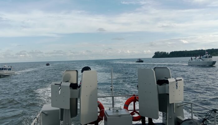 Lanal Timika Gelar Latihan Manuver Taktis Laut: Letkol Hery: Membentuk Kesiapsiagaan dan Sinergi Unsur Patroli