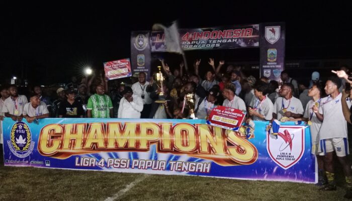 Persipuncak Cartenz Juara Liga 4 Papua Tengah Usai Taklukkan Persintan Intan Jaya Lewat Adu Penalti