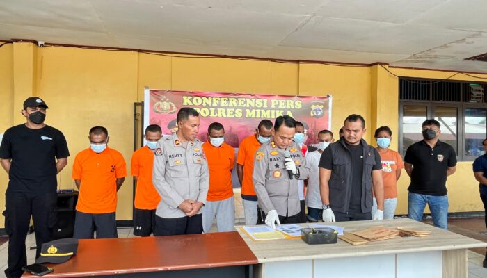 Polres Mimika Bongkar Sindikat Curanmor, 31 Motor Diamankan dan 6 Penadah Ditangkap