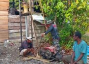 Hari ketiga, Pembuatan Sumur Bor TMMD Ke-124 Kodim 1710/Mimika Mulai Dikerjakan