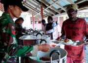 Satgas TMMD Kembali Buka Dapur Lapangan untuk Warga