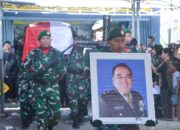 Dandim Mimika Pimpin Upacara Persemayaman dan Pemakaman Almarhum Mayor Purnawirawan R. Nainggolan