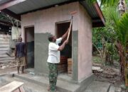 Hari Ini, Sasaran 3 Pembangunan MCK Sudah Mulai Pengecatan Dinding Dan Pembuatan Bak Penampungan Air