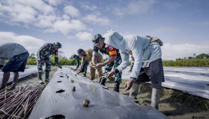 Satgas TMMD Ke-124 Kodim 1710/Mimika Wujudkan Dukungan untuk Ketahanan Pangan: Tanam Semangka dan Kacang Tanah