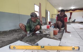 Rehabilitasi Gereja Katolik St. Paulus Capai 75 Persen dalam Program TMMD Kodim 1710/Mimika