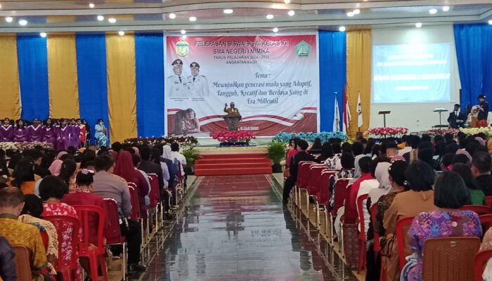 Pelepasan 498 Siswa SMA Negeri 1 Mimika Setelah Menyelesaikan Pendidikan, Yakobus: Langkah Awal Menuju Jenjang Kehidupan yang Lebih Tinggi dan Lebih Kompleks