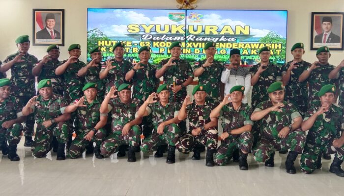 Syukuran HUT Kodam Cenderawasih ke-62, Dandim Berpesan Jadilah Prajurit TNI-AD Modern, Tangguh, dan Dekat Dengan Rakyat