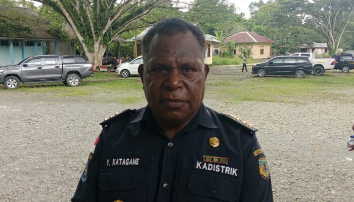 Puluhan Anggota Linmas se-Distrik Mimika Timur Jauh Fokus Trantib dan Kawal Pembangunan