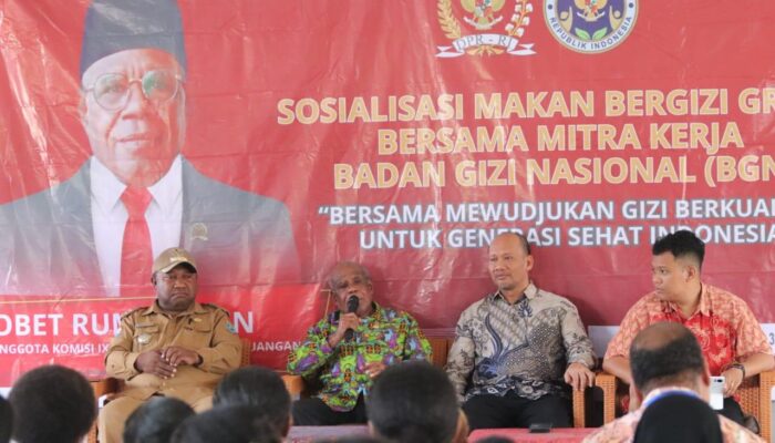 Obet Rumbruren Dukung Program Makan Bergizi Gratis: Wujud Komitmen untuk Anak Papua Sehat dan Cerdas