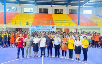 GOR Futsal Timika Bergemuruh! Pelajar Se-Mimika Adu Prestasi di Multi Event 2025