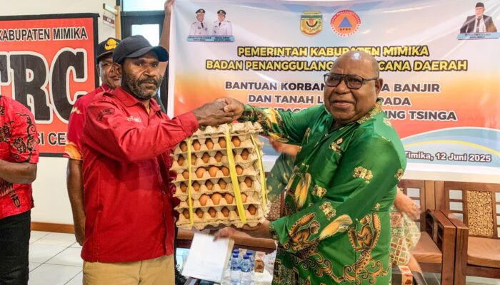 Pemkab Mimika Terbangkan Bantuan untuk 850 KK Korban Longsor di Tembagapura