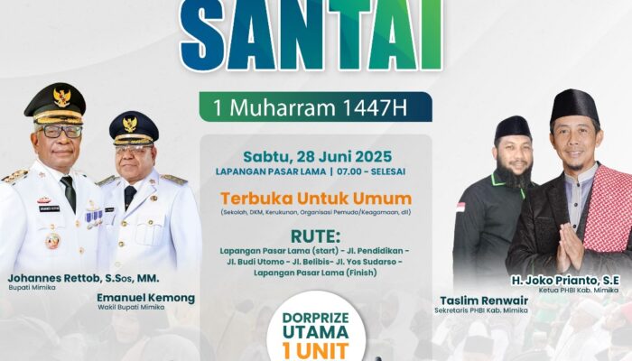 PHBI Mimika Gelar Pawai Taaruf Sambut 1 Muharram 1447 H, Hadiah Utama Motor Listrik