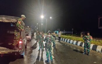 Jelang 1 Juli, Kodim 1710/Mimika Dengan Polres Mimika Gelar Patroli Bersama
