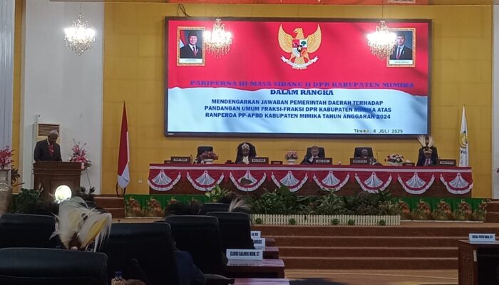 Pemkab Mimika Respons Pandangan Fraksi DPRK, Bupati JR Tegaskan Komitmen Tata Kelola dan Pelayanan Publik