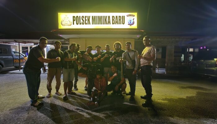 Kurang dari 24 Jam, Kolaborasi Tim Opsnal Polsek Miru dan Tim Buser Polres Mimika Berhasil Ringkus Pelaku Anirat