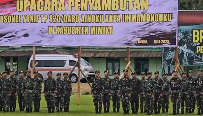 Sambut Yonif TP 820/ DAAI Bertugas di Papua Tengah, Danrem 173/ PVB Berpesan Cepat Beradaptasi dan Tetap Jaga Kedisiplinan