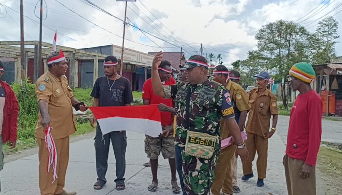 Kampung Nawaripi Siap Kibarkan 3.000 Bendera Merah Putih Sambut HUT RI ke-80