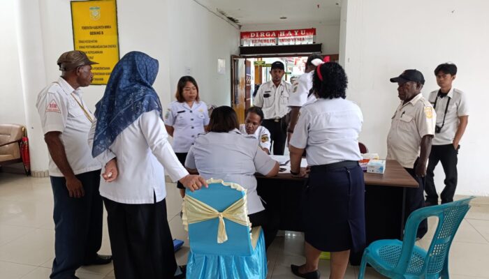 Pemkab Mimika Gelar Pemeriksaan Kesehatan Gratis untuk Seluruh Pegawai