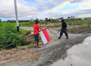 Meriahkan HUT RI, Kampung Nawaripi Pasang Bendera Merah Putih dari Jalan Anggrek hingga Wisata Paieve Mile 21